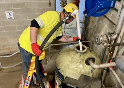 Water Filtration Tank Cleanout