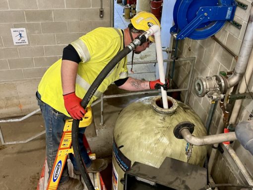 Water Filtration Tank Cleanout